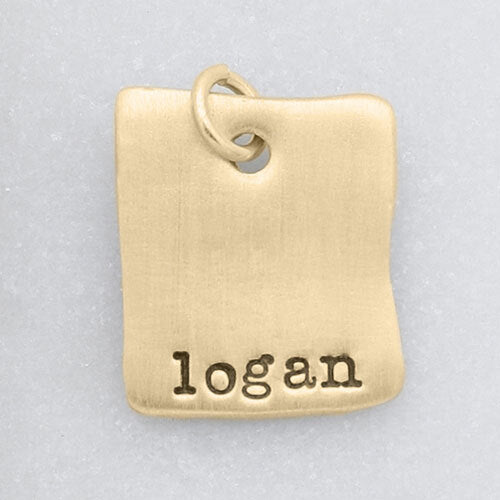Square Tag {10K Solid Gold}