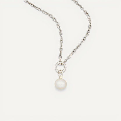 Sweet Dainty Freshwater Pearl Necklace (Sterling Silver)