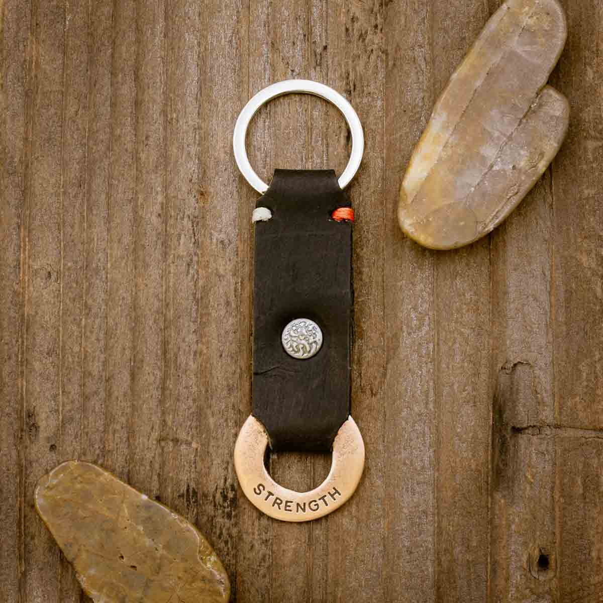 Totality Strength Key Ring (Brass)