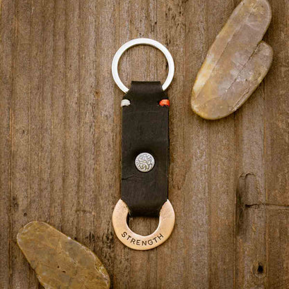 Totality Strength Key Ring (Brass)