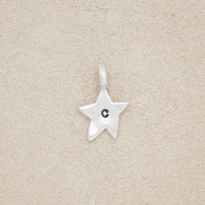 Twinkle Little Star Initial Charm (Sterling Silver)