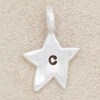 Twinkle Little Star Initial Charm (Sterling Silver)