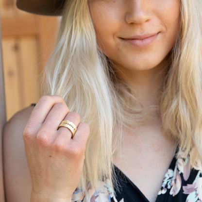 Very Fine Line Ring {14K Solid Gold}
