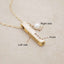 What Matters Most Necklace - 3 Sides {14K Solid Gold}