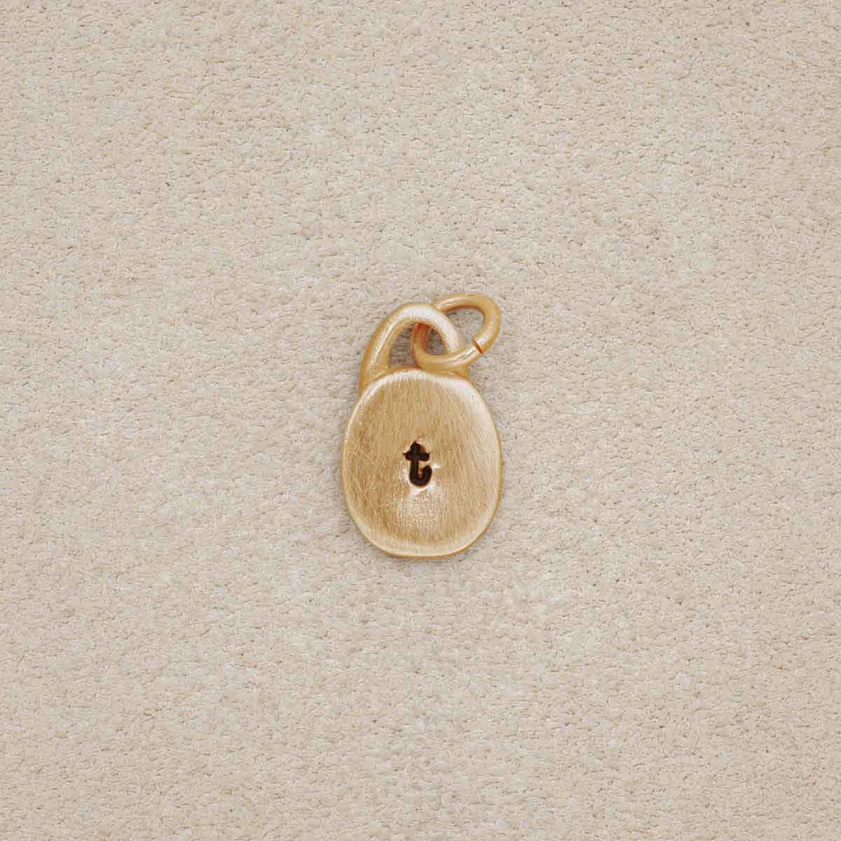 Wild About You Circle Charm {10K Solid Gold}