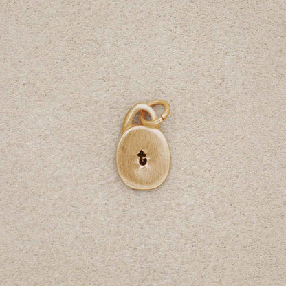 Wild About You Circle Charm {10K Solid Gold}