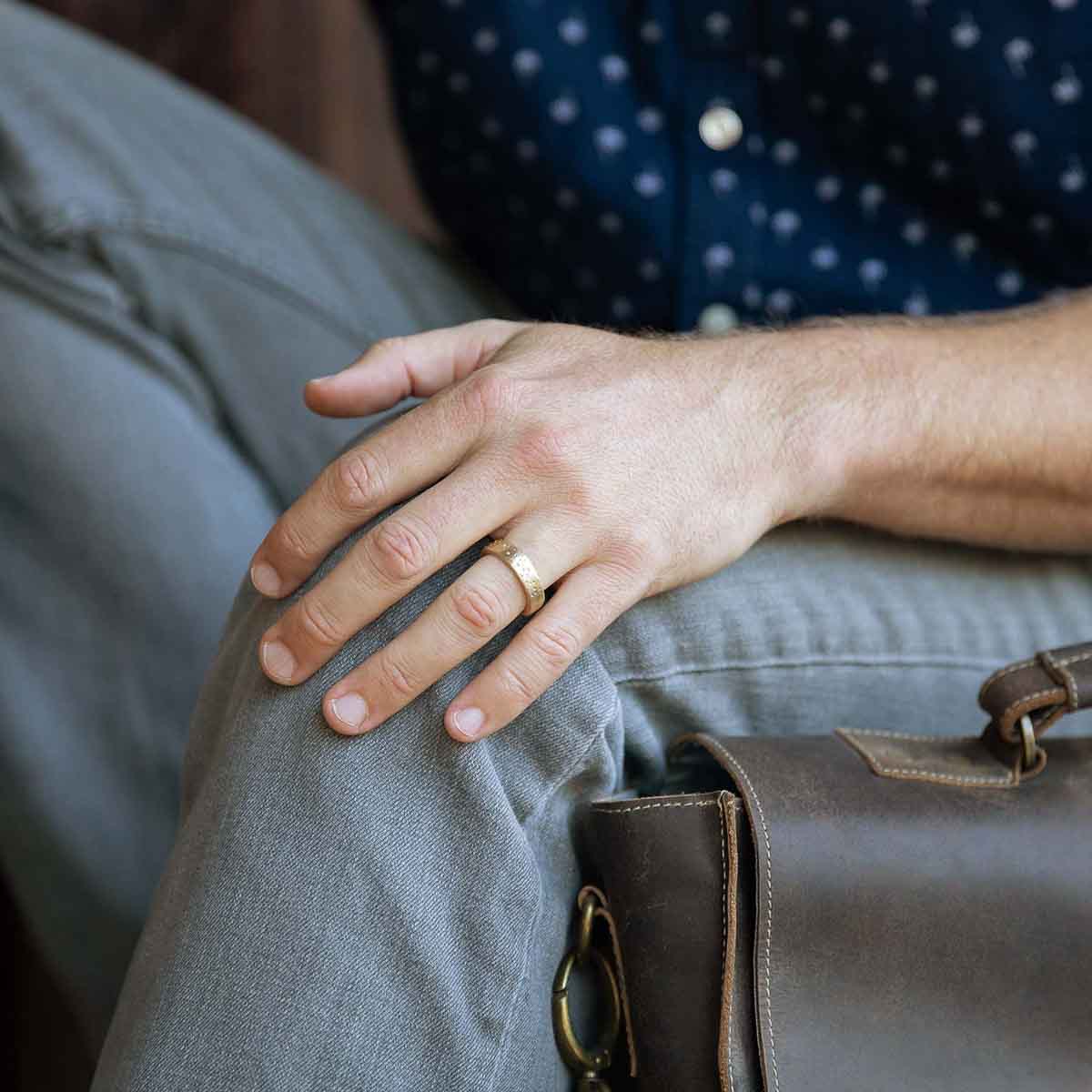 Withstand Stacking Ring (14K Solid Gold)