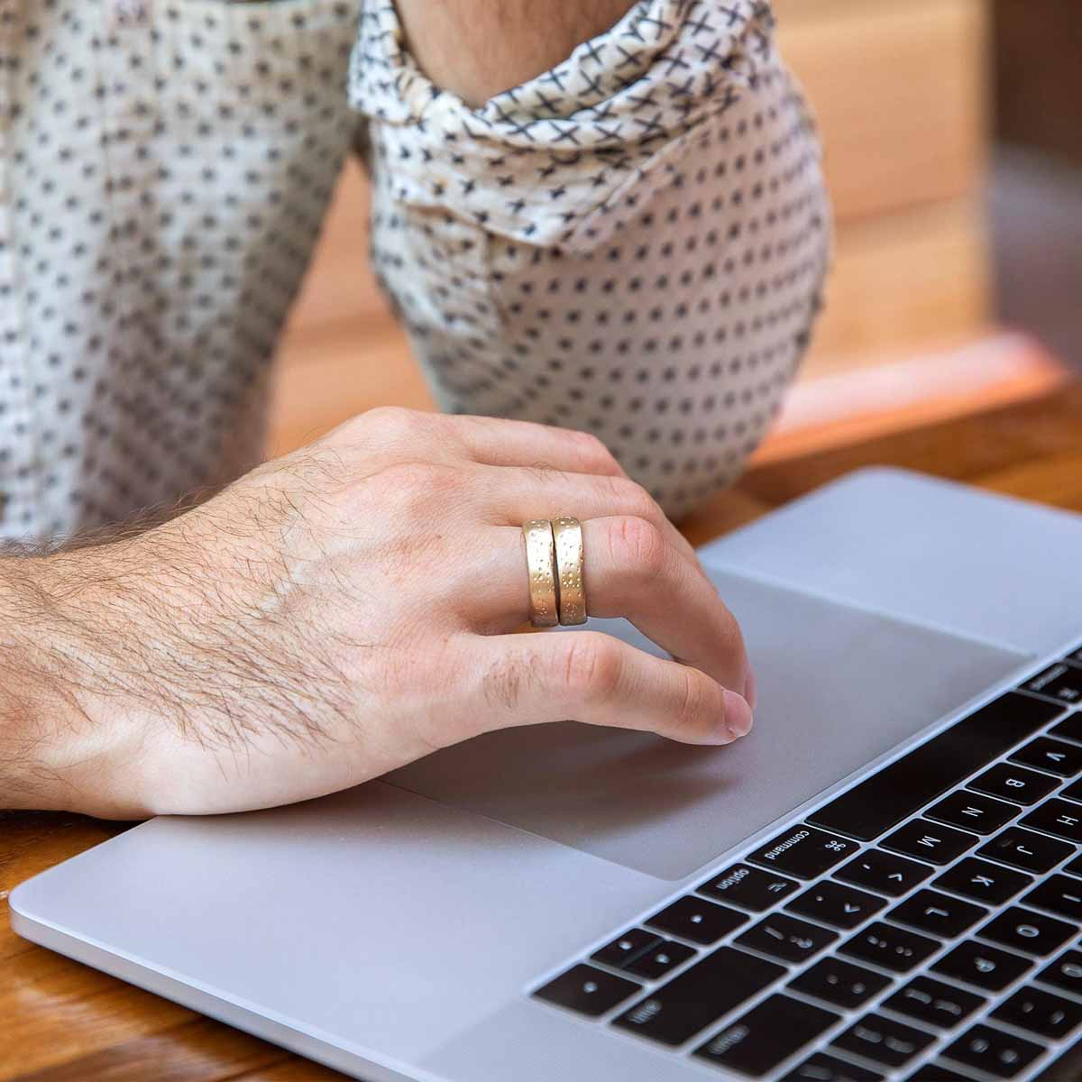 Withstand Stacking Ring (14K Solid Gold)