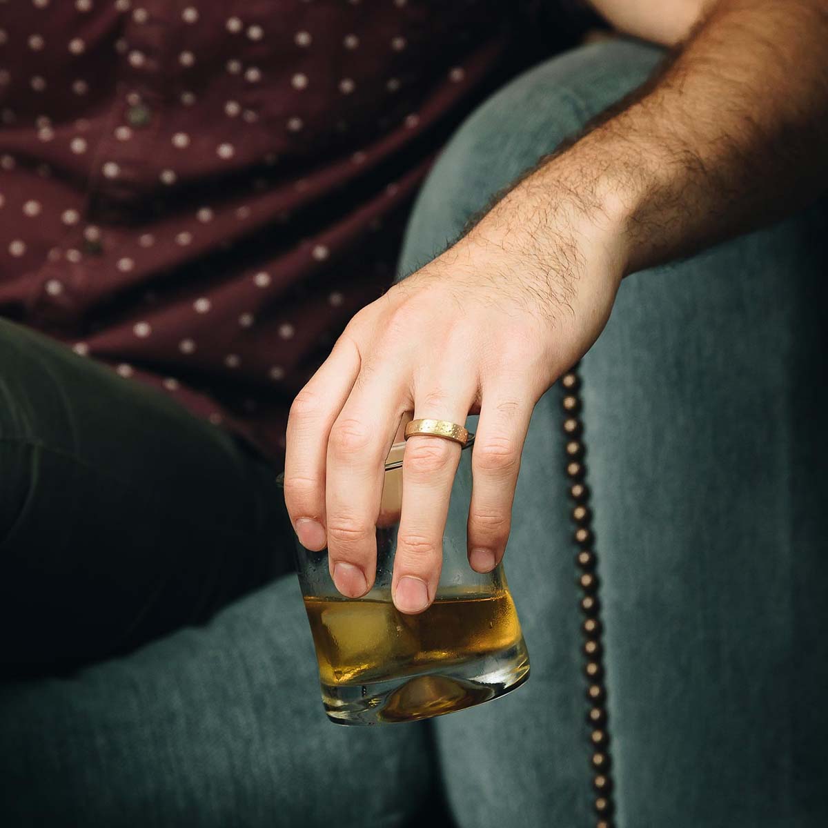 Withstand Stacking Ring (14K Solid Gold)