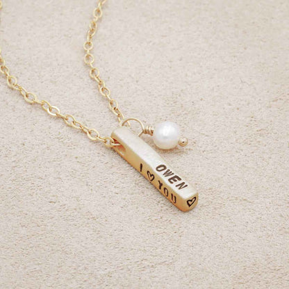 Word of the Year Necklace - 3 sides (9K Solid Gold)