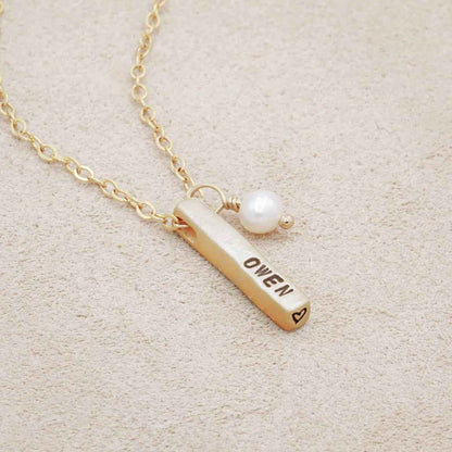 Word of the Year Necklace - 1 side {14K Solid Gold}
