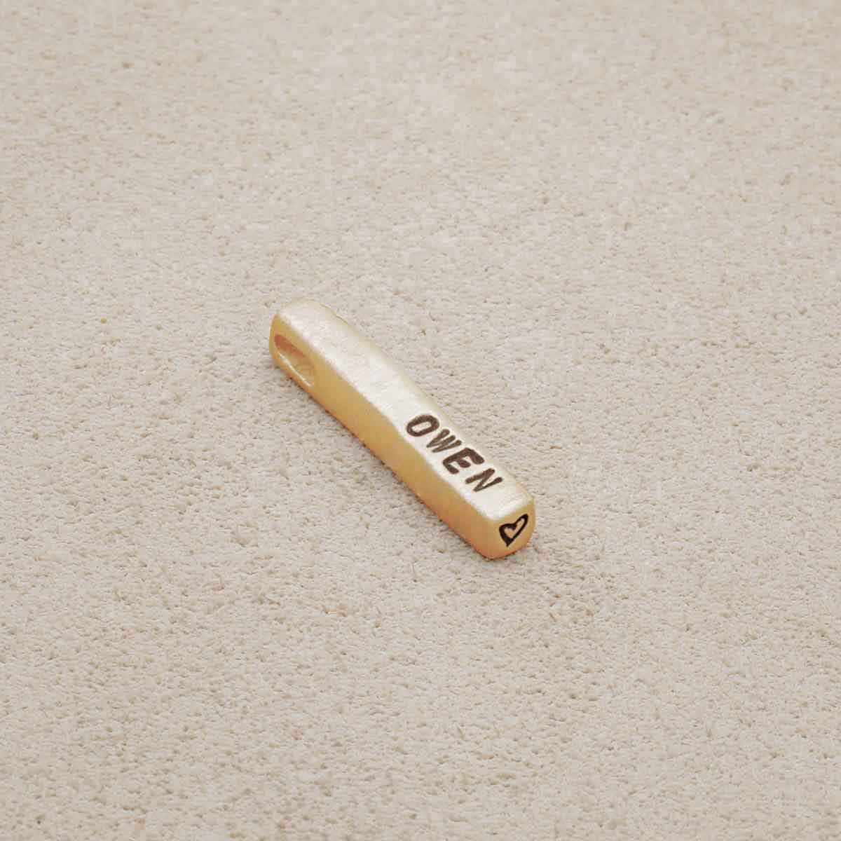 Word of the Year Charm - 2 Sides {10K Solid Gold}