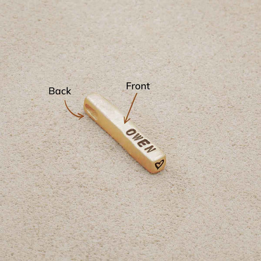 Word of the Year Charm - 2 Sides (9K Solid Gold)