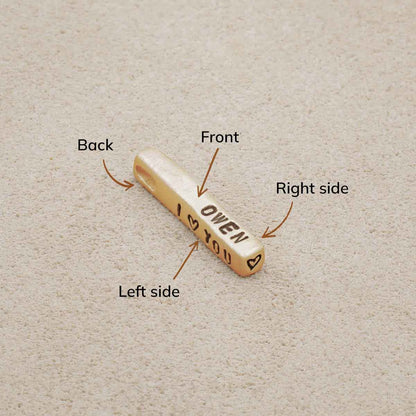 Word of the Year Charm - 1 Side (9K Solid Gold)
